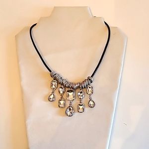 Premier Designs, "Crystal Drops," adjustable, necklace.